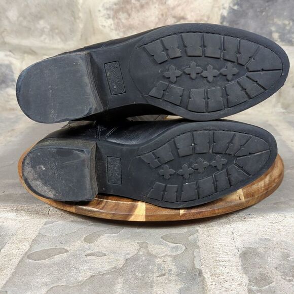 SAM Edelman black leather boots Patton size 7 riding - Picture 10 of 14